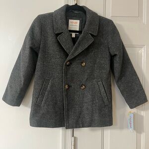 Cat & Jack Charcoal Double-Breasted Peacoat for Kids